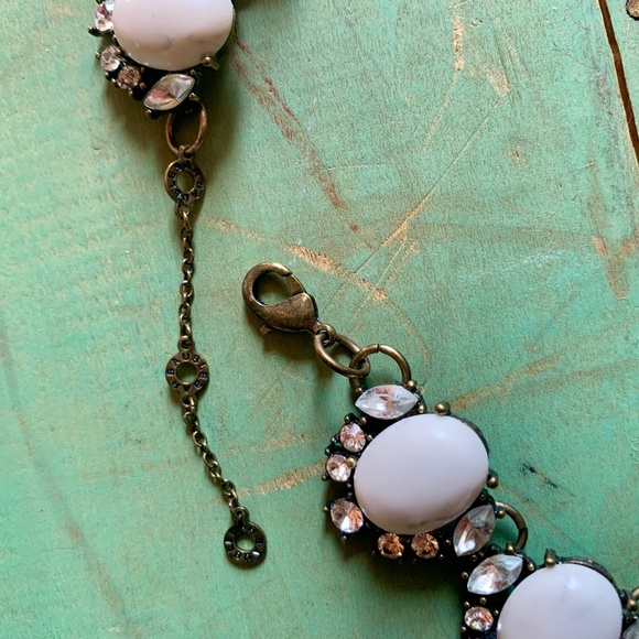 BaubleBar Fringe Crystal Antiqued Metal Statement Necklace - Nice - Picture 2 of 9